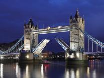 The Famous Tower Bridge over the River Thames in London-David Bank-Photographic Print
