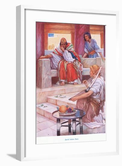 David before Saul-Arthur A. Dixon-Framed Giclee Print