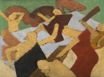 Ju-Jitsu-David Bomberg-Mounted Giclee Print