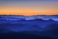 Misty Mountains-David Bouscarle-Framed Stretched Canvas