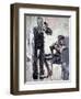 David Bowie and Iman, 1995-Stephen Finer-Framed Giclee Print