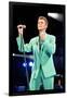 David Bowie at Freddie Mercury Tribute Concert for AIDS Awareness, Wembley Stadium, April 1992-null-Framed Photographic Print