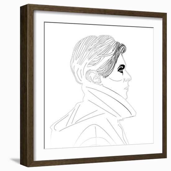 David Bowie II-Logan Huxley-Framed Art Print