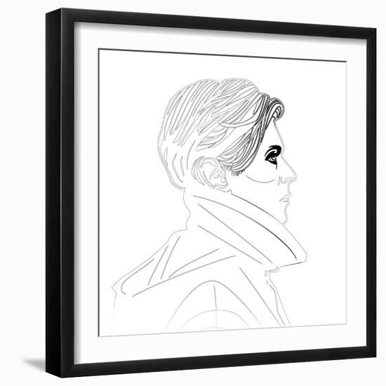 David Bowie II-Logan Huxley-Framed Art Print