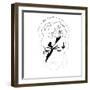 David Bowie Line Drawing-Logan Huxley-Framed Art Print