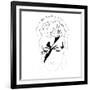 David Bowie Line Drawing-Logan Huxley-Framed Art Print