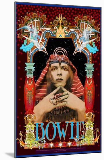 David Bowie Pharoah commemorative poster-null-Mounted Art Print