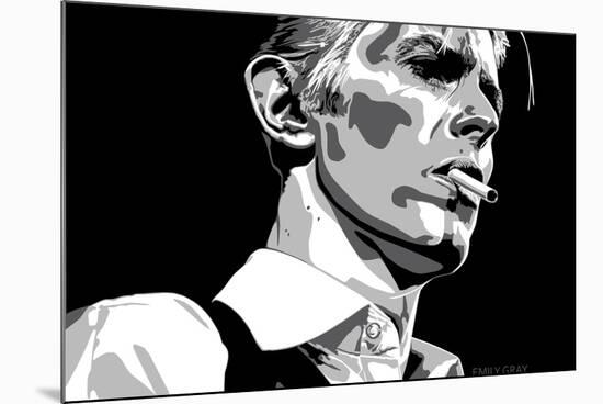 David Bowie - Thin White Duke-Emily Gray-Mounted Premium Giclee Print