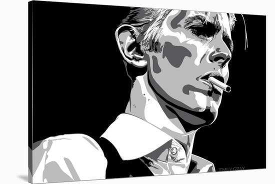 David Bowie - Thin White Duke-Emily Gray-Stretched Canvas