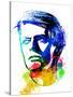 David Bowie Watercolor-Nelly Glenn-Stretched Canvas