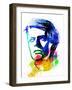 David Bowie Watercolor-Nelly Glenn-Framed Art Print