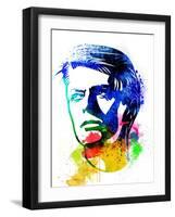 David Bowie Watercolor-Nelly Glenn-Framed Art Print