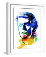 David Bowie Watercolor-Nelly Glenn-Framed Art Print