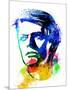 David Bowie Watercolor-Nelly Glenn-Mounted Art Print