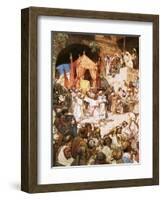 David Bringing Ark into Jerusalem-William Brassey Hole-Framed Premium Giclee Print