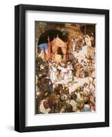 David Bringing Ark into Jerusalem-William Brassey Hole-Framed Premium Giclee Print