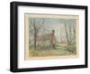 David Burns's Cottage and the Washington Monument, Washington D.C., 1892-Walter Paris-Framed Giclee Print