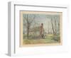 David Burns's Cottage and the Washington Monument, Washington D.C., 1892-Walter Paris-Framed Giclee Print