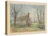 David Burns's Cottage and the Washington Monument, Washington D.C., 1892-Walter Paris-Stretched Canvas