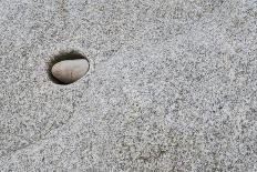 Pebble in hole of large rock, Sidmouth, Devon, England-David Burton-Photographic Print