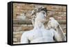 David by Michelangelo Dating from the 16th Century, Piazza Della Signoria, Florence (Firenze)-Nico Tondini-Framed Stretched Canvas