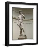 David by Michelangelo-null-Framed Premium Photographic Print