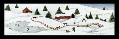 Christmas Village I Dark Crop-David Carter Brown-Art Print