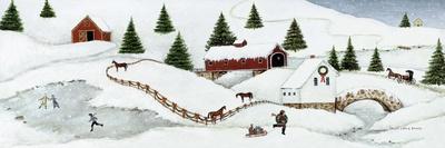 Christmas Valley Bridge-David Carter Brown-Framed Premium Giclee Print