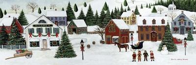 Christmas Valley Snowman-David Carter Brown-Art Print