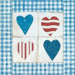 Americana Hearts-David Cater Brown-Art Print