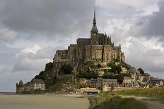 Mont St Michel, Normandy-David Churchill-Stretched Canvas