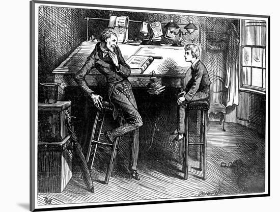 David Copperfield and Uriah Heep, 1912-Frederick Barnard-Mounted Giclee Print