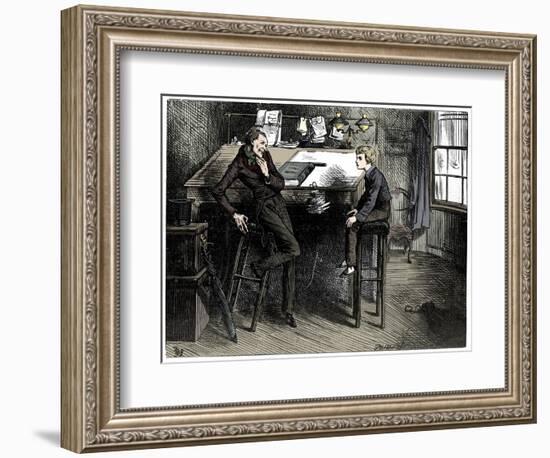 David Copperfield and Uriah Heep, 1912-Frederick Barnard-Framed Giclee Print