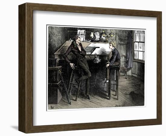 David Copperfield and Uriah Heep, 1912-Frederick Barnard-Framed Giclee Print