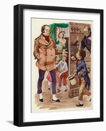 David Copperfield Meets Mr Micawber-Peter Jackson-Framed Giclee Print