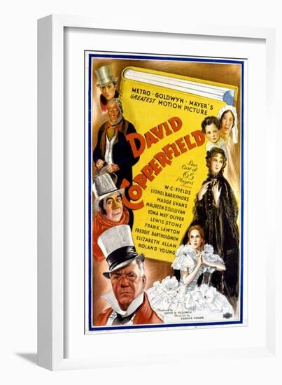 David Copperfield, W.C. Fields, Freddie Bartholomew, 1935-null-Framed Art Print