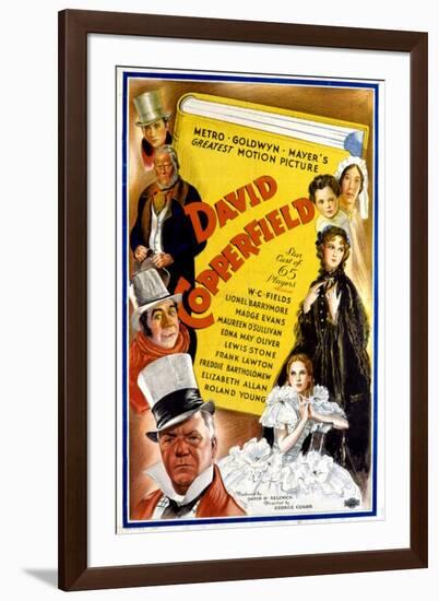 David Copperfield, W.C. Fields, Freddie Bartholomew, 1935-null-Framed Art Print