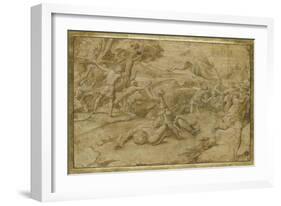 David coupant la tête de Goliath-Raffaello Sanzio-Framed Giclee Print