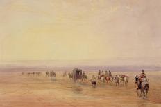 On Lancaster Sands, Sunset (Crossing Lancaster Sands) C.1835-David Cox-Giclee Print