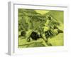 David cuts off head of Goliath by J James Tissot - Bible-James Jacques Joseph Tissot-Framed Giclee Print