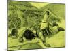 David cuts off head of Goliath by J James Tissot - Bible-James Jacques Joseph Tissot-Mounted Giclee Print