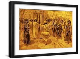 David dancing before the ark by Tissot - Bible-James Jacques Joseph Tissot-Framed Giclee Print