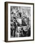 David declaring God 's promise to Solomon - Bible-English School-Framed Giclee Print