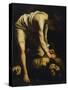 David Defeats Goliath-Caravaggio-Stretched Canvas