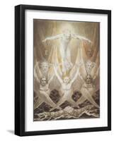 David Delivered Out of Many Waters-William Blake-Framed Giclee Print