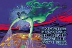 Exposition Internationale d'Electricite, Marseille-David Dellepiane-Art Print