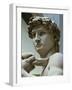 David, Detail of the Head, 1504-Michelangelo Buonarroti-Framed Giclee Print