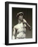 David, Detail-Michelangelo Buonarroti-Framed Giclee Print