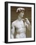 David, Detail-Michelangelo Buonarroti-Framed Giclee Print