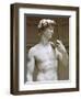 David, Detail-Michelangelo Buonarroti-Framed Giclee Print